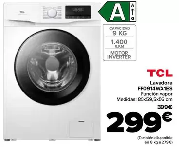 Tcl - Lavadora FF0914WA1ES