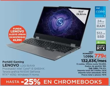 Lenovo - Portatil Gaming