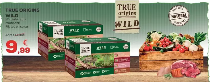 True Origins - Wild Húmedo Gato 