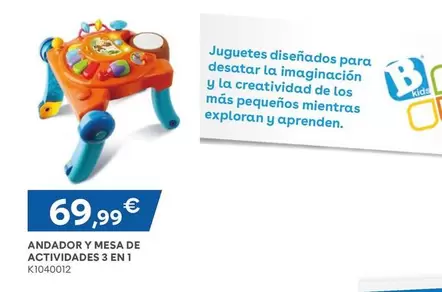 BabySmile - Andador Y Mesa De Actividades 3 En 1