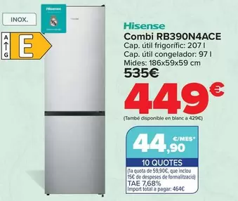 Hisense - Combi RB390N4ACE