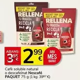 Nescafé - Café Soluble Natural O Descafeinat