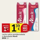 Muvit - Leche Calcio Semidesnatada O Desnatada Brik