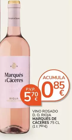 Marqués De Cáceres - Vino Rosado D.O. Rioja