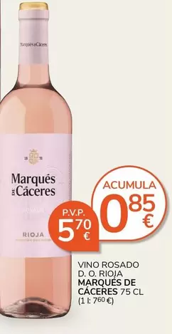 Marqués De Cáceres - Vino Rosado D.O. Rioja