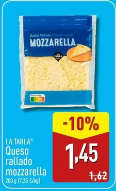 La Tabla - Queso Rallado Mozzarella