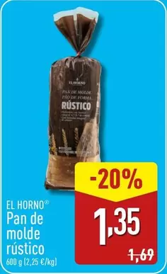 Horno de Oro - Pan De Molde Rustico