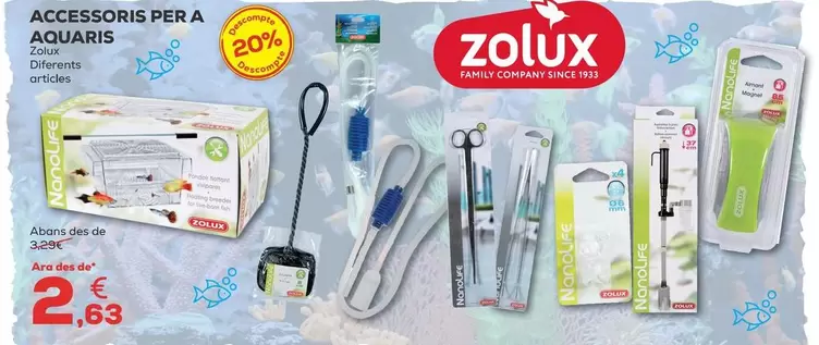 Zolux - Accesorios Para Acuarrios