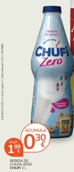 Chufi - Bebida De  Zero