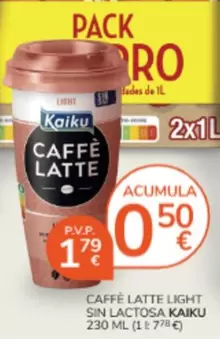 Kaiku - Caffe Latte Light Sin Lactosa