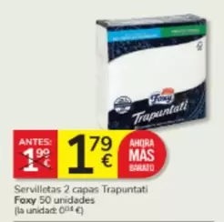 Foxy - Servilletas 2 Capas Trapuntati 50 Unidades