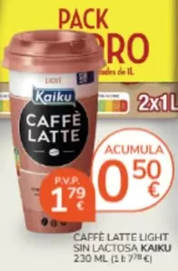 Kaiku - Caffe Latte Light Sin Lactosa