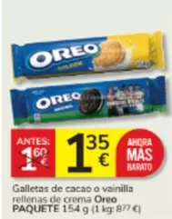 Oreo - Galletas De Cacao O Vainilla Rellenas De Crema