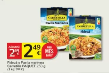 Carretilla - Paella Marinera