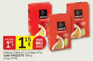 Gallo - Fideuá, Fideo N° 2 O Fideo N° 4