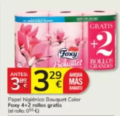 Foxy - Papel Higiénico Bouquet Color