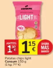 Consum - Patatas Chips Light