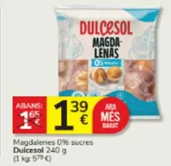 Dulcesol - Magdalenes 0% Sucres