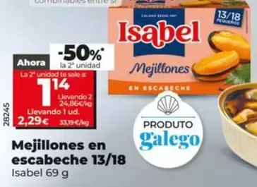 Isabel - Mejillones En Escabeche 13/18