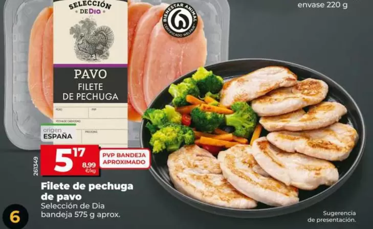 Seleccion De Dia - Filete De Pechuga De Pavo 