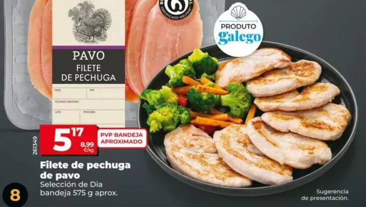 Seleccion De Dia - Filete De Pechuga De Pavo