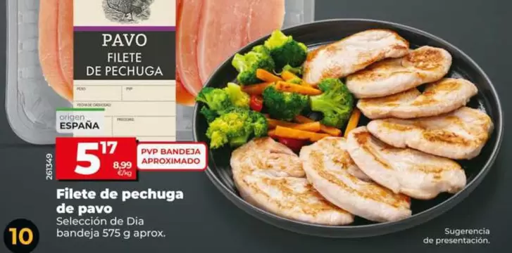 Seleccion De Dia - Filete De Pechuga De Pavo