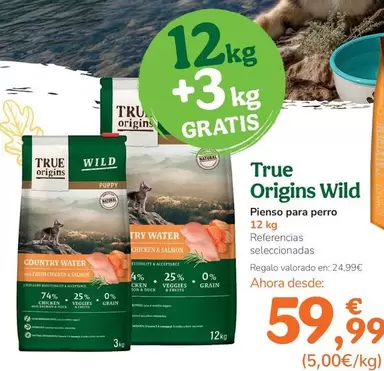 True Origins - Wild Pienso Para Perro