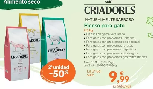 Criadores - Pienso Para Gato