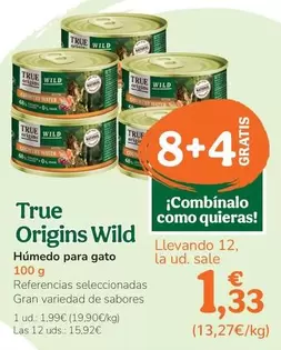 True Origins - Wild Humedo Para Gato