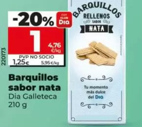 Dia Galleteca - Barquillos Sabor Nata 