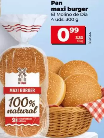 El Molino De Dia - Pan Maxi Burger