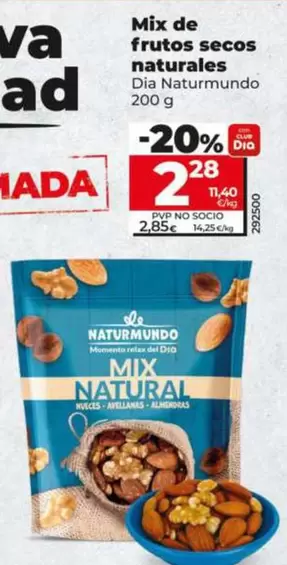 Dia Naturmundo - Mix De Frutos Secos Naturales 