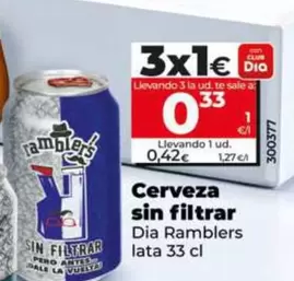 Dia Ramblers - Cerveza Sin Filtrar 