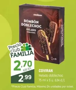 coviran - Helado Doblechoc