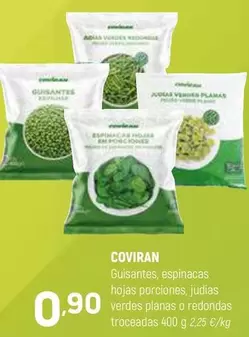 coviran - Guisantes, Espinacas Hojas Porciones, Judias Verdes Planas O Redondas Troceadas