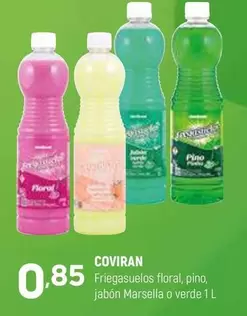 coviran - Friegasuelos Floral, Pino, Jabon Marsella O Verde