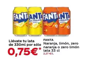 fanta - Naranja, Limon, Zero Naranja O Zero Limon