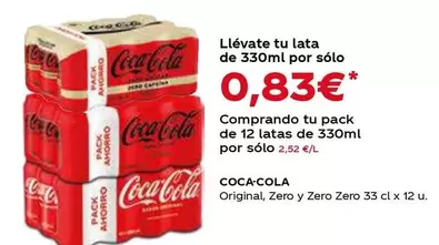 Coca-Cola - Original, Zero Y Zero Zero