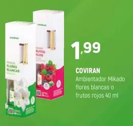 coviran - Ambientador Mikado Flores Blancas O Frutos Rojos