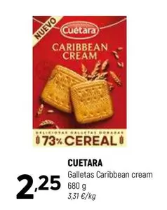 Cuétara - Galletas Caribbean Cream