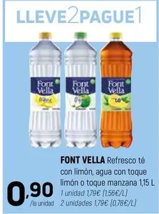 Font Vella - Refresco Te Con Limon