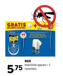 Raid - Insecticida Aparato + 2 Recambios