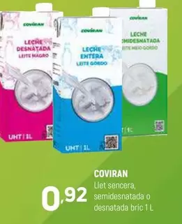 coviran - Llet Sencera, Semidesnatada O Desnatada Bric