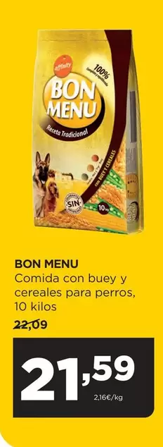 Bon Menu - Comida Con Buey Y Cereales Para Perros