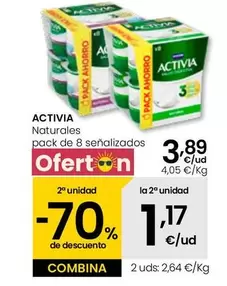 Danone - Activia Naturales Pack De 8 Senalizados