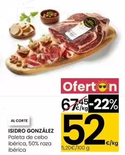 Isidro Gonzalez - Paleta De Cebo Iberica/ 50% Raza Iberica