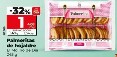 El Molino De Dia - Palmeritas De Hojaldre 