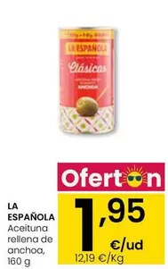 La Española - Aceituna Rellena De Anchoa