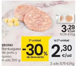 Eroski - Hamburguesa De Pollo Y Queso