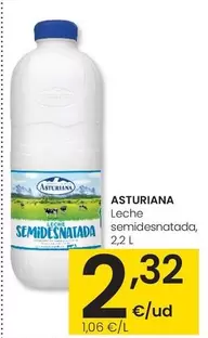 Asturiana - Leche Semidesnatada